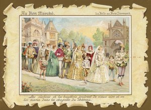 Verlaten van de kapel, Doornroosje door French School