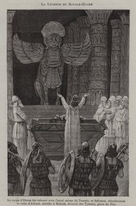 Legende van de Koninklijke Bijl (gravure) door French School