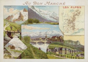 Les Alpes, kaart
