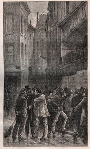 Les Posters - de mensen van Parijs worden wakker en vinden openbare mededelingen op alle muren die hen informeren over de staatsgreep op 2 december 1851 - in 