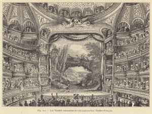 De Amusante Variëteiten in 1789, tegenwoordig Théâtre-Français door French School