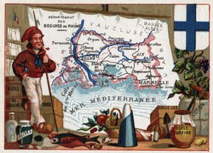 Les bouches du Rhone (Bouches-du-Rhone) door French School