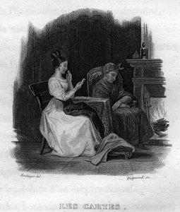 De kaarten Chanson de Beranger in "Oeuvres completes" (1834) door Pierre Jean de Beranger (1780-1857), Franse dichter en songwriter.