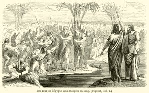 Het water van Egypte verandert in bloed door French School