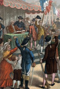 Les enrolements volontaires (voor het theater van Odeon, Parijs), La Patrie en danger, 22 juli 1792