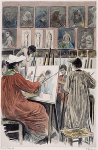 Les paintresses: atelier de dames - in "Nos contemporains" door Pierre Vidal