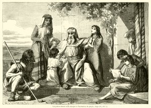 De priesters waren ook belast met de onderwijzing van het volk (gravure) door French School