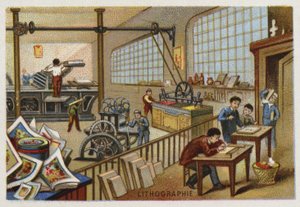 Lithografie door French School