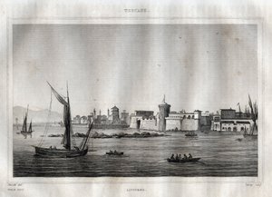 Livorno - Toscane - Gravure uit 