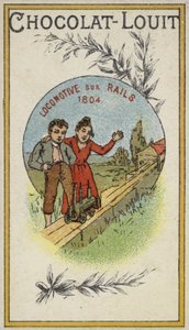 Locomotief op rails, 1804