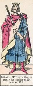 Lothaire, 34e koning van Frankrijk, op de troon van 954, overleden in 986
