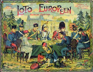 Loto Europeen, Franse versie van het spel Lotto voor kinderen, ca. 1900 door French School