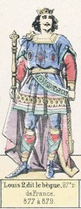 Lodewijk II de Stotteraar, 27e koning van Frankrijk, 877 tot 879