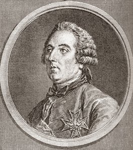 Louis César de La Baume Le Blanc, hertog van Vaujours, hertog van La Vallière, 1708-1780. Franse edelman, bibliofiel en militair. Uit Les Heures Libres gepubliceerd 1908. door French School