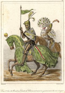 Lodewijk II, bijgenaamd de Goede (1337-1410), hertog van Bourbon (1356), graaf van Clermont. door French School