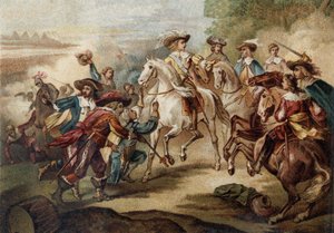 Lodewijk II van Bourbon, Prins van Condé (1621-1686) bij Rocroi. door French School