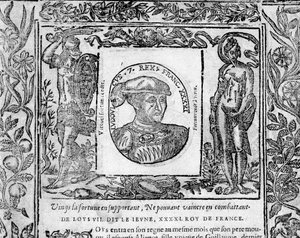Lodewijk VII de jonge door French School