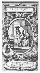 Lodewijk XIII, Koning van Frankrijk geeft bevelen aan Monseigneur le Dauphin (gravure) door French School
