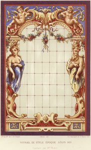 Lodewijk XIII stijl glas-in-lood