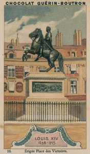 Lodewijk XIV, 1638-1715, Opgericht op Place des Victoires door French School