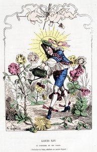 Lodewijk XIV verkleed als tuinman - in 