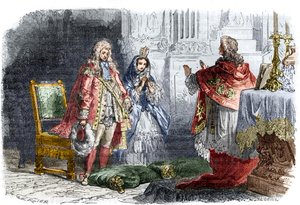 Lodewijk XIV trouwt met Françoise d
