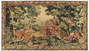 Mythologisch wandtapijt van Lodewijk XIV, Gobelins of Beauvais, eind 17e eeuw