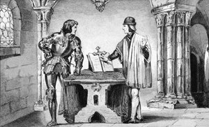 Lodewijk XI (1423-83) onder huisarrest gehouden door Karel de Stoute (1433-77) uit 