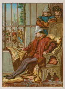 Louis XI in Plessis Les Tours door French School