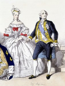 Lodewijk XVI en Marie Antoinette - in 