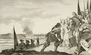 Louis XV (1710-74) bij de Slag bij Fontenoi in 1745, uit 