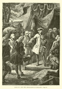 Lodewijk XV en de ambassadeur van Holland door French School