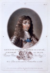 Louis de Bourbon, Prins van Condé, uit Portraits des grands hommes, femmes illustres, et sujets memorables de France, gepubliceerd 1787-92