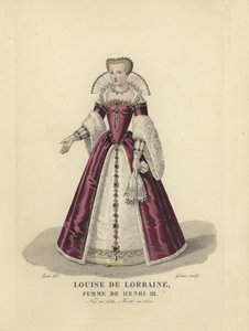 Louise van Lotharingen, vrouw van koning Hendrik III van Frankrijk door French School