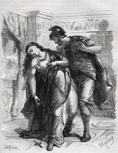 De dood van Lucrece: Lucrece (Lucrezia, Lucretia, Romeinse dame uit de 6e eeuw v.Chr.) was het slachtoffer van geweld door haar neef Sextus Tarquin, de zoon van Tarquin de Superbus. Ze pleegde zelfmoord voor haar man, Lucius Tarquinius Collatinus, bekend a door French School