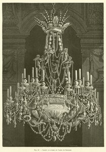 Kristallen kroonluchter van de Baccarat fabriek