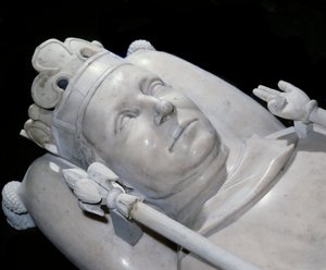 Lijk van koning Karel VI (1368-1422) Basiliek van Saint Denis, Saint Denis door French School