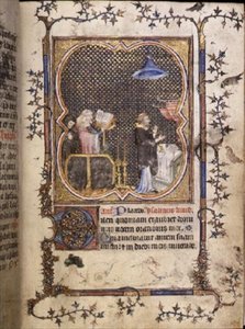 MS 3-1954 f.37r Begrafenis in een kerk, Latijn en Frans, uit de 