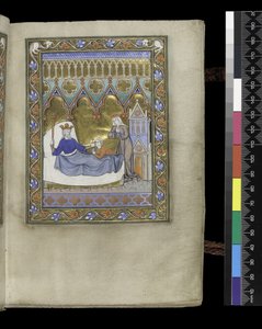 Folio uit de Psalter en Getijden van Isabella van Frankrijk, Parijs, ca. 1265-70 door French School