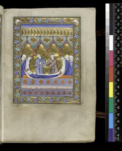Davids begrafenis, uit de Psalter en Getijden van Isabella van Frankrijk, Parijs, ca. 1265-70