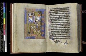 MS 300 f.XIII-1r, uit de Psalter en Getijden van Isabella van Frankrijk, Parijs, ca. 1265-70 door French School
