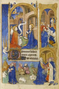 De Annunciatie en Annunciatie aan de herders (1464)