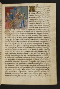 Pagina uit Cent Nouvelles Nouvelles, c.1461-62 door French School