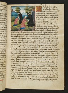 Pagina uit Cent Nouvelles Nouvelles, c.1461-62 door French School