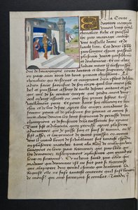 Pagina uit Cent Nouvelles Nouvelles, c.1461-62 door French School
