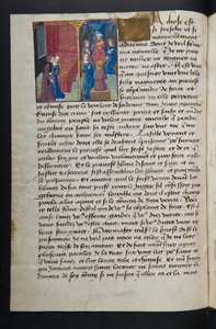 Pagina uit Cent Nouvelles Nouvelles, c.1461-62 door French School