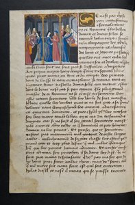 Pagina uit Cent Nouvelles Nouvelles, c.1461-62 door French School