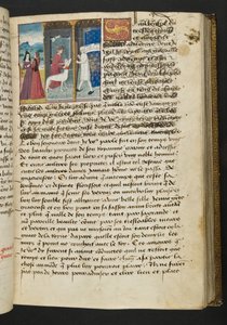 Pagina uit Cent Nouvelles Nouvelles, c.1461-62 door French School