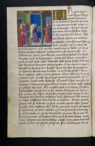Pagina uit Cent Nouvelles Nouvelles, c.1461-62 door French School