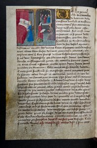 Pagina uit Cent Nouvelles Nouvelles, c.1461-62 door French School